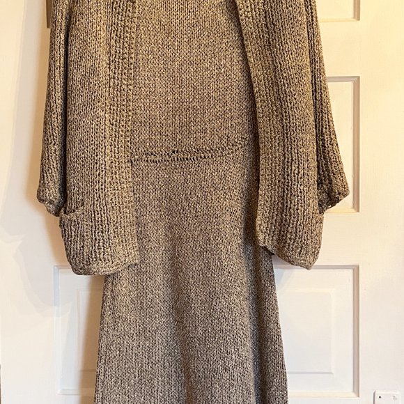 Vintage Handknit Dress with Matching Jacket - Picture 3 of 4